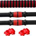 Dumbbell Bars Adjustable Dumbbell Weight Set Barbell Lifting - 2 x 15.74in Bars and 1 x 15.74in Connecting Rods for Gym Home