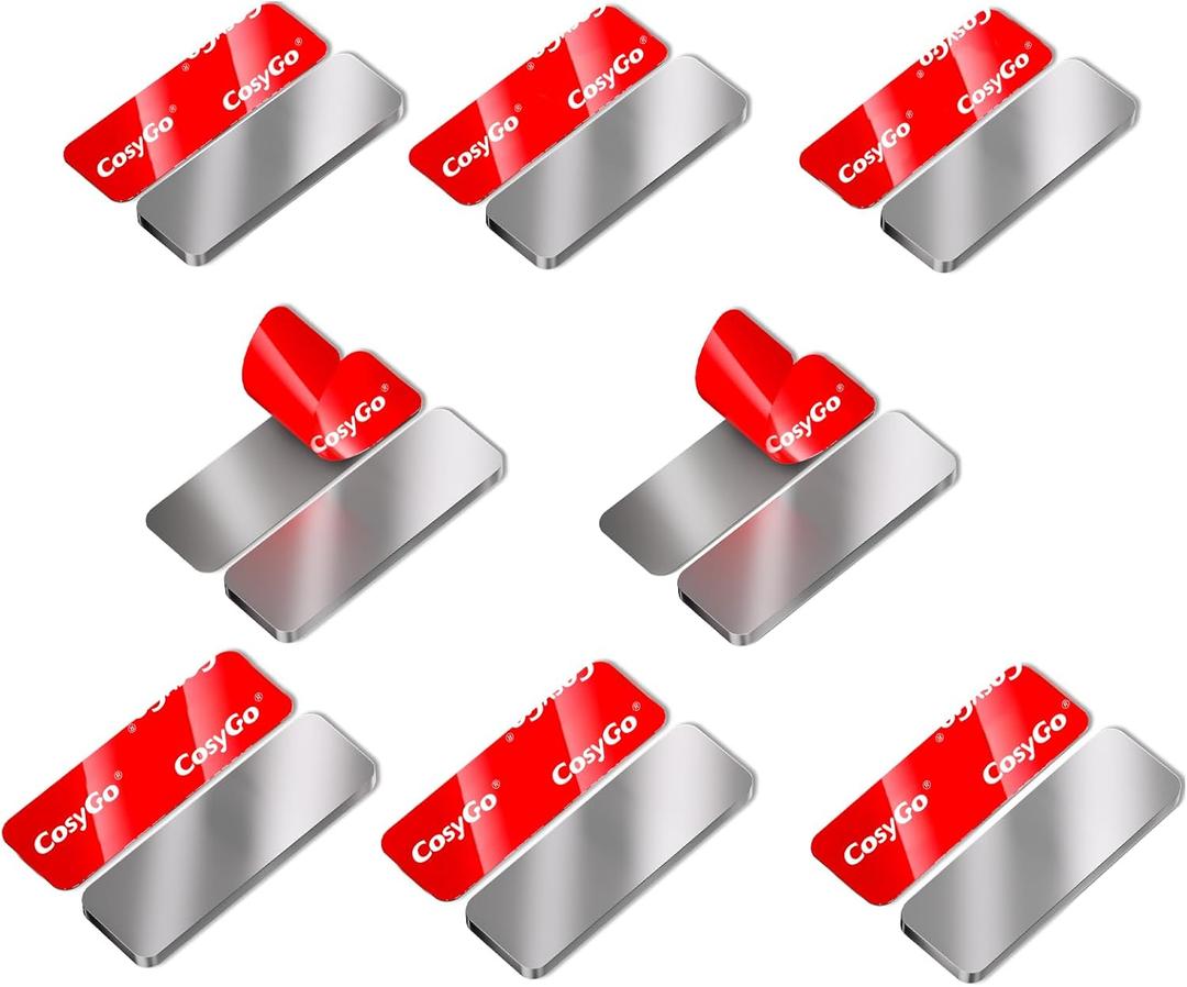 8 Pack Magnetic Cabinet Door Catch, Ultra Thin Cabinet Door Magnets, Adhesive Drawer Magnets to Stay Closed, Stainless Steel Cabinet Latch Easy Install