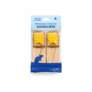 (Pack of 8) Key & Castle Metal Pedal Mouse Trap Sourciere Disposable Reusable