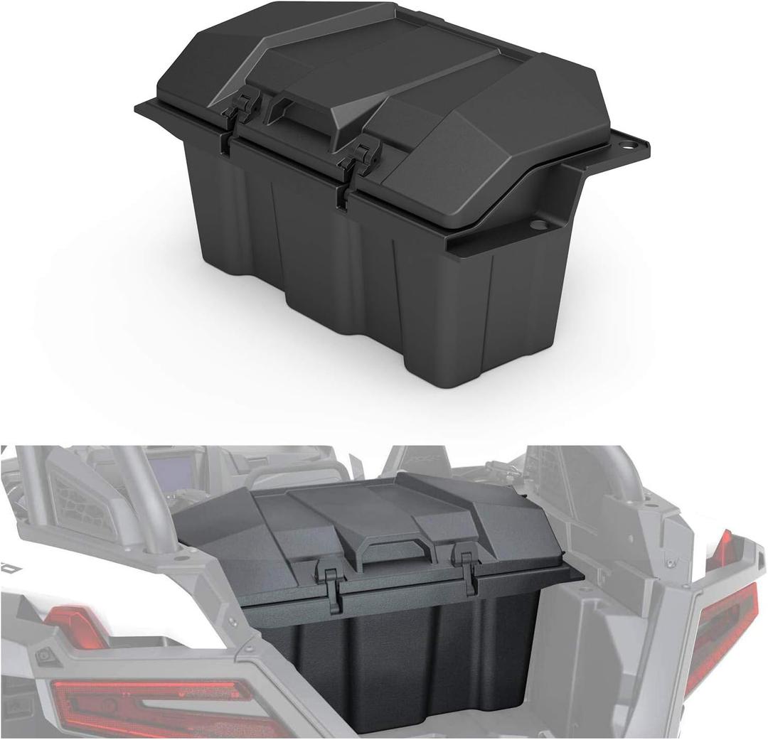 A & UTV PRO 73 QT Rear Cargo Box for 2020-2025 2023 Polaris RZR PRO XP/PRO XP 4, 2022-2024 Turbo R Accessories, Forward Water Resistant Storage Bin, Replace OEM #2883751, NOT FIT RZR XP1000 Model