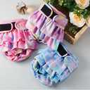 Reusable Dog Diapers Female Large Washable, Premium Doggie Diaper for Dogs, Pack of 3, Highly Absorbent Dog Diaper for Heat, Incontinence and Puppy Training(L)