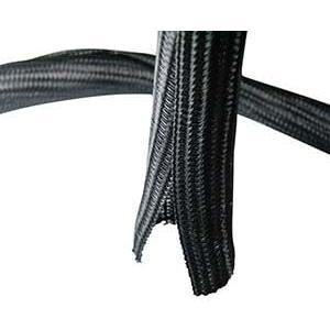 InstallerParts Cable Management and Organizer Cover - Self Closing Cord Sleeve 1" (25.4mm) x 50Ft (15.24m) (Black)
