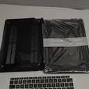 KEROM Compatible for MacBook Air 13 inch Case 2026 M5, 2022-2025 M4/M3/M2 A3449 A3240 A3113 A2681, Textured Luxury Crocodile Aligator Skin Snakeskin PU Leather Hardshell & Keyboard Cover, Shiny Black