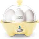DASH Rapid Egg Cooker: 6 Egg Capacity Electric Egg Cooker for Hard Boiled Eggs, Poached Eggs, Scrambled Eggs, or Omelets with Auto Shut Off Feature - Yellow