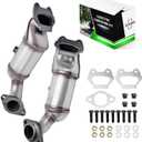 Front Rear Catalytic Converter Compatible with 2011-2019 Chrysler Town & Country Dodge Grand Caravan Journey Avenger 200 3.6L Replace 674121 Without Heat Shield Bracket (EPA Compliant)