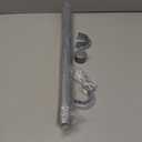 Closet Rods for Hanging Clothes, 17 to 28 Inches Stepless Adjustable Metal Closet Rod, 1.3 Inches Heavy Duty Clothes Hanging Rod for Closet Wardrobes Laundry RV, Silver