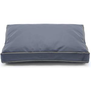 Dog Bed Cover,Waterproof Tough Plastic DIY Pet Bed Cover,Non Stick Hair Easy to Clean Rectangular Fillable Dog Bed Covers with Zipper(Dark Grey,53" L x 36" W x 4" Th,Cover Only)