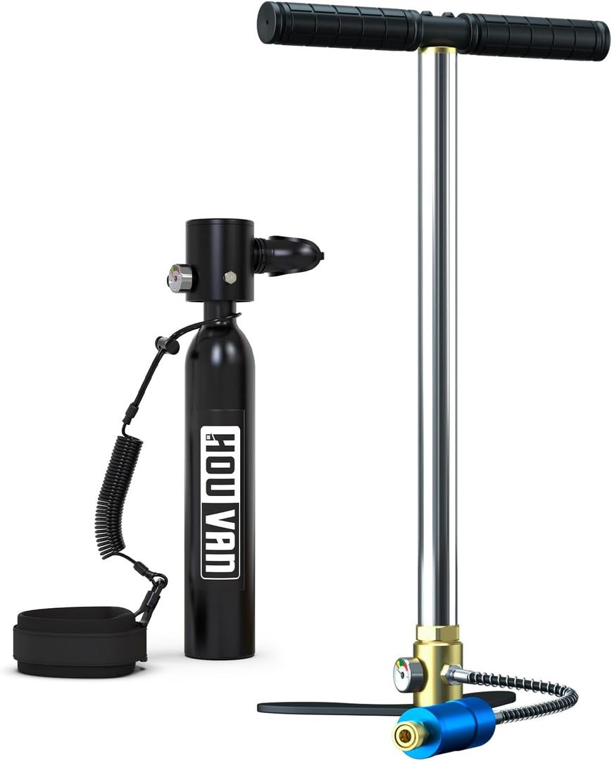 Mini Scuba Tank 0.5L Diving Tank with DOT Certification Reusable Lung Air Tank Backup Air Source Pony Bottle for Underwater Shooting and Emergency Rescue Operations