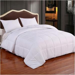Homelike Moment Comforter King Size - White Duvet Insert Down Alternative Bed King Comforter, Lightweight Bedding Comforters Quilted Soft All Season with Coner Tabs White Square Embossed