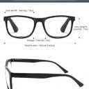 Matte Black Reading Glasses Men Large Oversized Wide Readers +1.50 Lightweight Magnifying Cheaters Big Head/Large Face