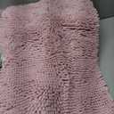 OLANLY Small Bathroom Rugs 24x16, Extra Soft Absorbent Chenille Bath Rugs, Rubber Backing Quick Dry, Machine Washable Bath Mats for Bathroom Floor, Tub and Shower, Home Decor Accessories, Pink