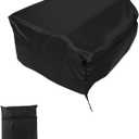 RV Integrated Snap-On Air Conditioner Cover, 32x29x16in Oxford Cloth Durable Outside Air Conditioner Protective Cover with Storage Bag Practical Accessory for RV (Black)