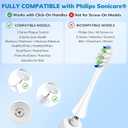 Replacement Toothbrush Heads for Philips Sonicare - 8 Pack Soft Gentle Bristles Compatible with Most Sonicare Click-On Electric Toothbrushes (White)