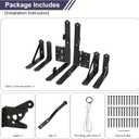 Corner Brace Bracket Anti Sag Gate Frame Hardware Kit for Wooden Fence with Latch