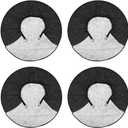 X AUTOHAUX Set of 4 Tire Covers Waterproof Aluminum Film Tire Sun Protectors for Car RV Trailer Fits 27"-29" (75cm)
