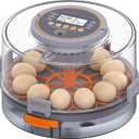 Egg Incubator with Automatic Egg Turning and Humidity Control, Intelligent Egg Incubator with Automatic Temp. Adjustment, 12 Egg Incubator