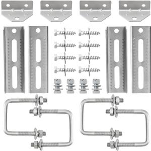 4 Pack 8" Boat Trailer Bunk Brackets for 1.5" x 3", 2" x 3", 3" x 3" Boat Trailer Crossmember