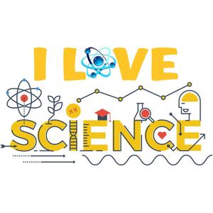 I Love Stem Science Scientist Technology Engineering Math Lab Study Experiments Atoms Microscope Scientist Algebra Geometry Holiday Decorating Bedroom Wall Decal Sticker - Size: 30 in X 18 in