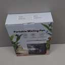 Misting Fan Portable, 16000mAh 8-Inch Rechargeable Battery Operated Fan with 600mL Water Tank, Cooling Desk Misting Fans for Outside, Perfect Quite Mist Water Spray Fans for Home Office Camping Patio (Black)