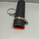 Taigoehua ID 3inch 4-Ply Straight Coupler Silicone Hose 5mm Thickness 12inch Length With 2 X Stainless Steel T-clamps (3inch(76mm))