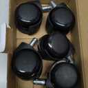 MaxGear 2" Office Chair Wheels Heavy Duty Replacement, Mute Rubber Rotating Desk Chair Caster Wheels, Safe for All Floors Including Hardwood, Only Fits 11mm Stem, NOT for 10mm or IKEA Chairs, Set of 5