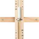 Rotating Wooden Sauna Hourglass with White Sand, 20 Minute Heat Resistant Sand Clock Timer, Reloj De Arena for Sauna SPA Room (White)