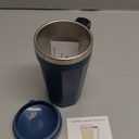 Self Stirring Coffee Mug, 18 oz Automatic Magnetic Electric Mixing Cup Stainless Steel Travel Cup for Coffee, Chocolate, Milk, Tea, Office, Home, Kitchen (Blue)