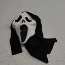 Halloween Mask Natural Latex Scary Skull Mask Horror Full Head Masque Halloween Party Costume Cosplay Props (B)