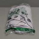 Tititex Grey Leaves Faux Linen Textured Shower Curtain, Watercolor Eucalyptus On The Top Plant Bathroom Decoration Shower Curtain Sets 72x72 Inch with Hooks