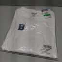 IZOD Young Men's Long Sleeve Pique Polo, White, Large(38/ 39)