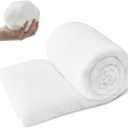 RRKTP Upholstery Batting for Quilting,Dacrons Polyester Quilt Batting for Sewing,Cushion Wrap for Foam Padding,DIY Projects,36" x 5 Yards (White)