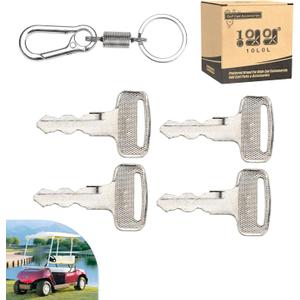 10L0L 4 Pack Ignition Keys for Yamaha G14 G16 G19 G20 G21 G22 G29 Drive Electric Golf Cart, Replace OEM JU2-H2511-00