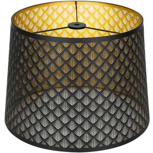 Metal Etching Process Large Lamp Shade, ALUCSET Drum Big Lampshades for Table Lamp and Floor Light, Arrow Design, 12x14x10 Inch, Spider