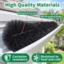 AGGilla 5" Gutter Leaf Guard Brushes, 5 Pack for 5 inch Gutters