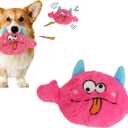 Interactive Dog Toy, [Newly Upgraded] Moving Dog Toy, Keeps Them Busy Nonstop, Bouncing Dog Toy, Squeaky Rolling Ball, Durable Material, Suitable for Small to Medium-Large Dogs.