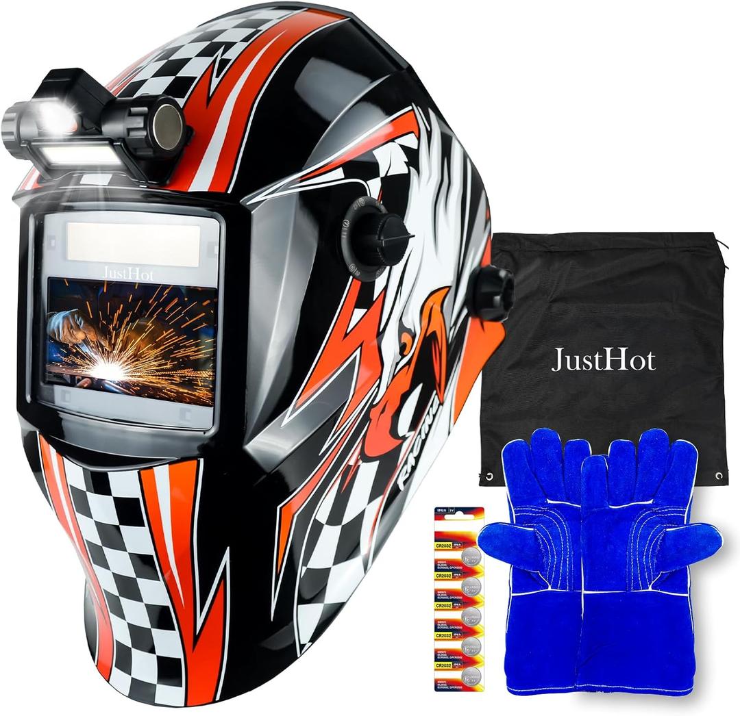 Welding Helmet Auto Darkening Welding Hood True Color Solar Powered Welding Mask 1/1/1/1 Optical Clarity Weld Helmet Wide Shade 5-9/9-13 with 4 Arc Sensor Welding Helmets for Men (JH-BJ02) Welding Helmet Auto Darkening Welding Hood True Color Solar Powered Welding Mask 1/1/1/1 Optical Clarity Weld Helmet Wide Shade 5-9/9-13 with 4 Arc Sensor Welding Helmets for Men (JH-BJ02)
