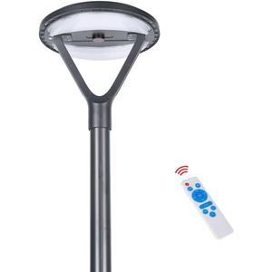 Solar LED Post Top Light with Microwave Sensor and Remote