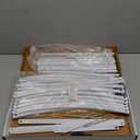 4.6 Ft Round Metal Arch Arbor for Indoor and Outdoor Event Party Decorations or Garden Plants - Easy Assembly with Support Legs Ground Anchors Screwdriver and Instructions (White 1PC)