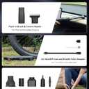 Car Vacuum Portable Cordless, 12000Pa 3-in-1 Car Vacuum Cleaner and Tire Inflator, 5000mAh Battery, 150 PSI, LED Light, Type-C Charge, Portable Tire Inflator for E-Bike, Motorcycle, Ball