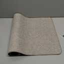 LEKEEPGO Ultra Thin Indoor Door Mat 17"x29", Low-Profile Door Mat Indoor Entrance, Non Slip Rubber Backing Inside Doormat Washable Welcome Front Entryway Dirt Trapper Entry Mat, Khaki