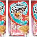 Delectables Squeeze Up Hartz Cat Treats Bundle of 3 Flavor Pouches, 2.0 oz Each (Tuna) (Best By: 08/20/2027)