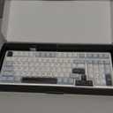 AULA F99 Wireless Mechanical Keyboard, Hot Swappable Custom Keyboard, Pre-lubed Linear Switches, Gasket Structure, RGB Backlit Gaming Keyboard (Blue&White)