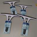 4 x CleaningSolutions Shower Cleaner Squeegee With Built in Grout Brush for Window, Shower, and Car Cleaning, 1-Pack