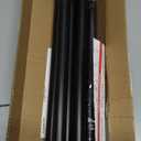 Shower Curtain Rod Adjustable 43-78 inch, 1"Diameter Spring Tension Curtain Rod No Drill, Anti-Rust Non-Slip Shower Rod, Black Shower Curtain Rod for Bathroom Tension