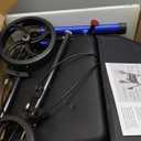 Rollator Walker with Seat, Foldable Rollator Walkers with Seat, Lightweight Walker with Wheels, Adjustable Handles and Seat Height, 8" Big Wheels for All Terrain, 300lb Weight Capacity (Royal Blue)