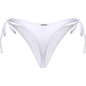 RELLECIGA Women's Thong Bikini Bottom (Medium, White)
