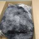 6x9 Ft Large Shag Rugs for Living Room, Tie-Dyed Ultra Soft Fluffy Furry Area Rugs for Bedroom Indoor Floor, Aesthetic Carpet for Kids Home Decor (Dark Grey)