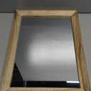 Mirrors for Wall Rectangle Wooden Frame Hanging Mirror for Bedroom Bathroom Living Room Entryway, Natural  (11x16 in)