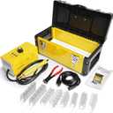 Plastic Welder Hot Stapler Kit with 800PCS Hot Staples, 110V Bumper Crack Repair Welding Machine Set (Yellow)