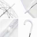 RONIARE Clear Bubble Umbrellas for Rain Large Windproof Dome Umbrella for Weddings,Prom, Graduation and Outdoor Events for Men and Women